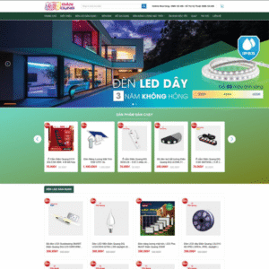 Website Bán Đèn Led Thiết Bị Điện Dân Dụng