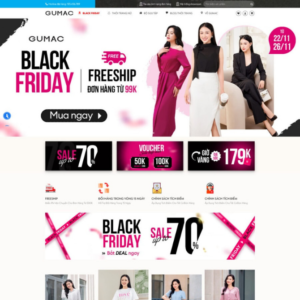 Website Bán Hàng Thời Trang Gu Mặc