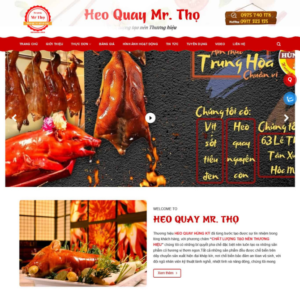 Website Bán Heo Quay Quán Ăn Nhà Hàng