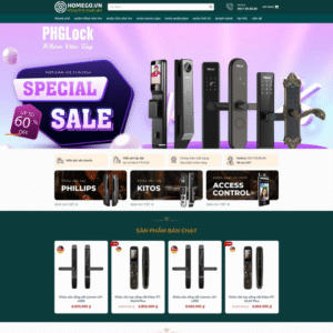 Website Bán Khóa Cửa Vân Tay