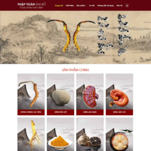 Website Bán Nấm Đông Trùng Hạ Thảo