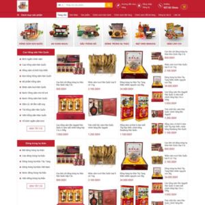 Website Bán Nhân Sâm