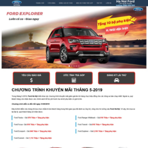 Website Bán Oto Ford