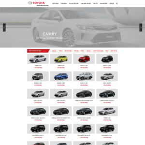 Website Bán Oto Toyota 02