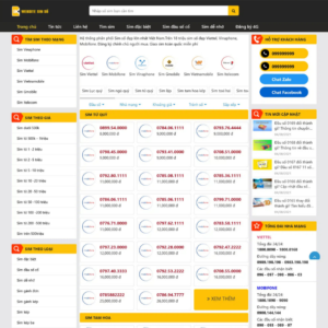 Website Bán Sim
