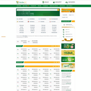 Website Bán Sim Số Đẹp