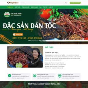 Website Bán Thịt Trâu Gác Bếp