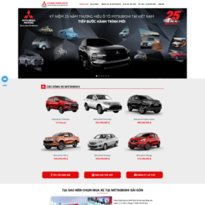 Website Bán Xe Mitsubishi 01