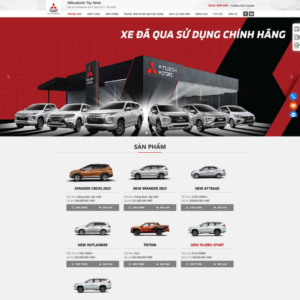 Website Bán Xe Mitsubishi 02