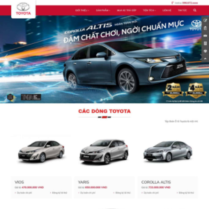 Website Bán Xe Toyota 03