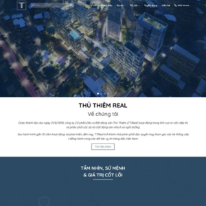 Website Bất Động Sản Thủ Thiên Real