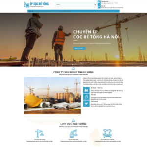 Website Công Ty Ép Cọc Bê Tông