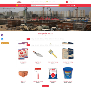 Website Cửa Hàng Vật Liệu Xây Dựng