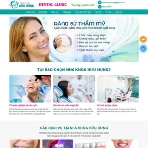 Website Giới Thiệu Công Ty Nha Khoa