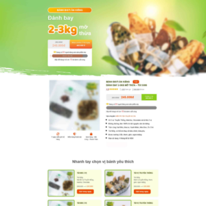 Website Landing Page Bánh Giảm Cân