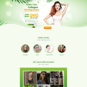 Website  Landing Page Bột Giảm Cân
