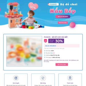 Website Landing Page Đồ Chơi Trẻ Em