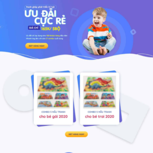 Website Landing Page Đồ Chơi Xếp Hình