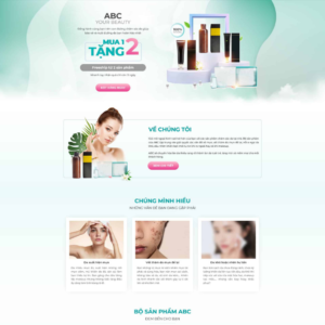 Website Landing Page Giới Thiệu Mỹ Phẩm