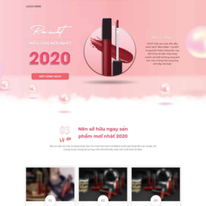 Website Landing Page Giới Thiệu Son Môi