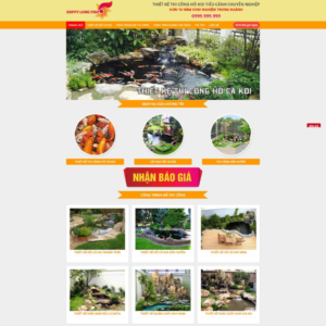 Website Landing Page Hồ Cá Koi