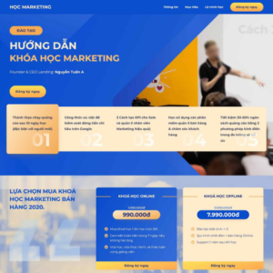 Website Landing Page Khóa Học Marketing