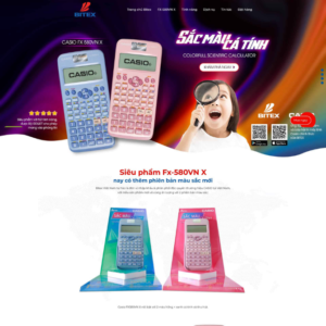 Website Landing Page Máy Tính Casio