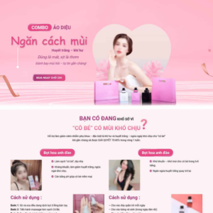 Website Landing Page Mỹ Phẩm Xịt Thơm