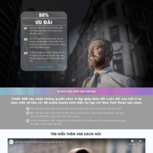 Website Landing Page USB Sách