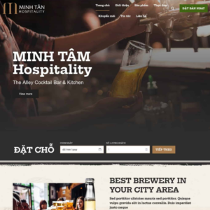 Website Nhà Hàng Bán Rượu Bia