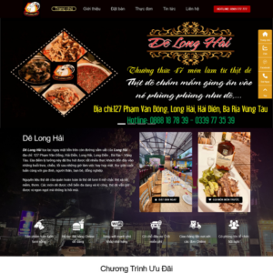 Website Nhà Hàng Dê