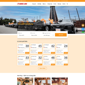 Website Nhà Xe Dịch Vụ