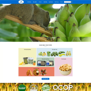 Website Nông Sản Nông Trại Chuối