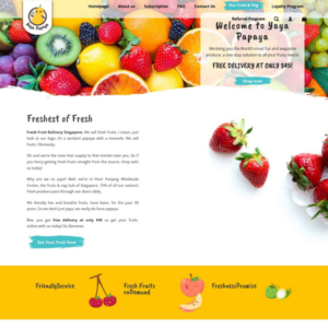 Website Nông Sản Trái Cây