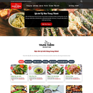 Website Quán Nhậu Nhà Hàng Ẩm Thực