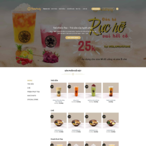 Website Quán Trà Sữa