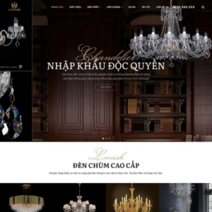 Website Shop Bán Đèn Chùm