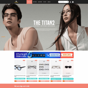 Website Shop Bán Mắt Kính Thời Trang