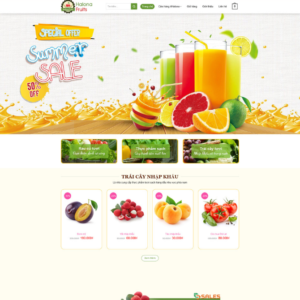 Website Shop Bán Trái Cây 02