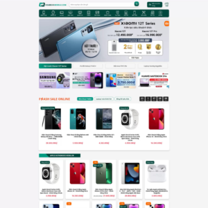Website Shop Điện Thoại Hoàng Hà Mobile 02