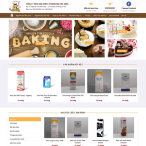 Website Shop Nguyên Liệu Làm Bánh 02