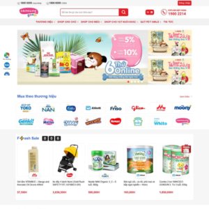 Website Tạp Hóa Sữa Em Bé