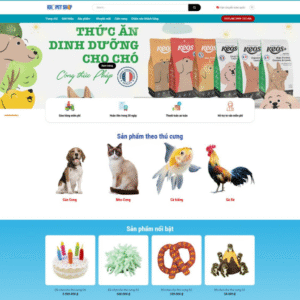 Website Thực Phẩm Thú Cưng