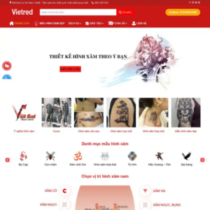 Website Tiệm Xăm