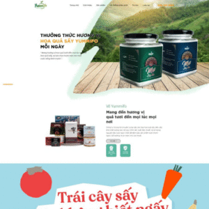 Website Trái Cây Hoa Quả Sấy Đặc Sản