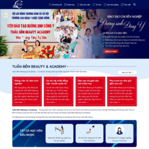 Website Trung Tâm Đào Tạo Nghề Spa