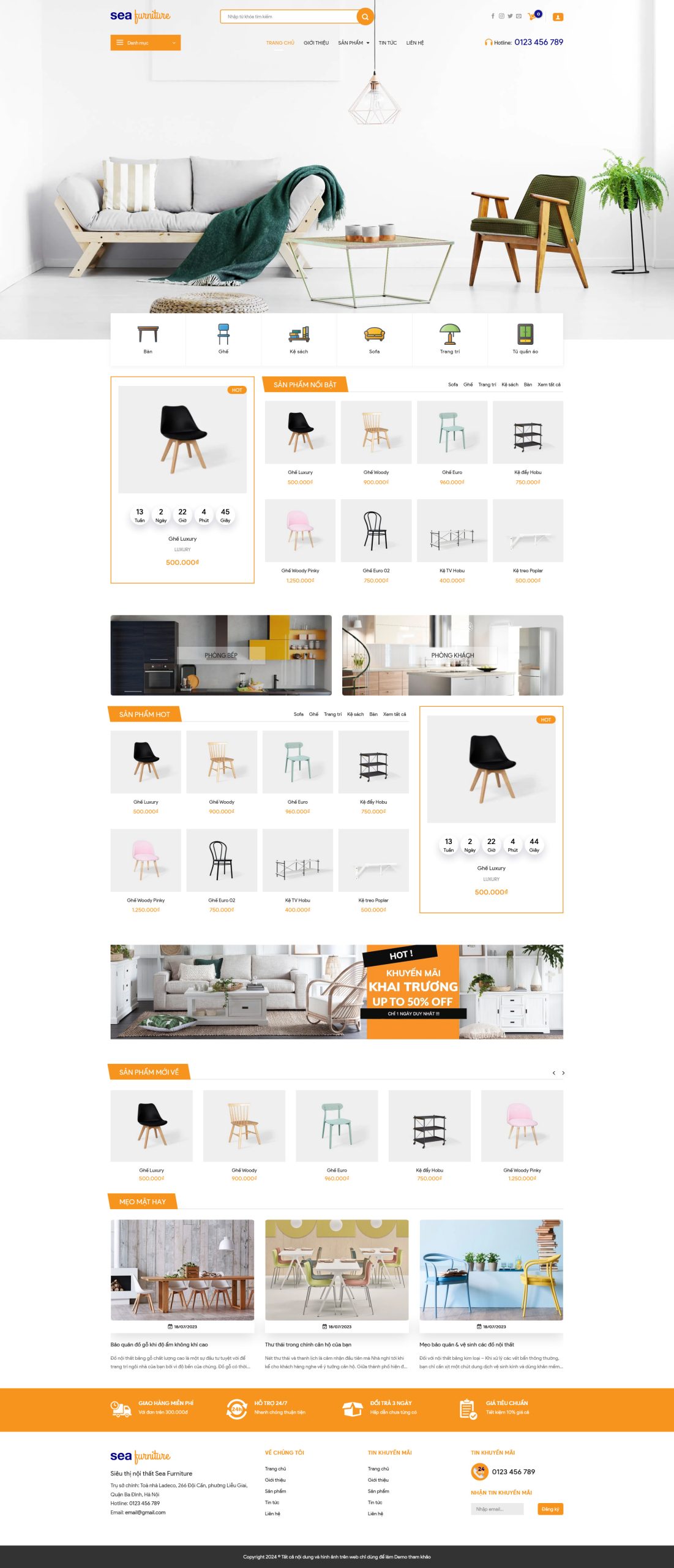 Giao diện Website Bán Hàng Nội Thất 53 – mẫu website nội thất chuẩn SEO