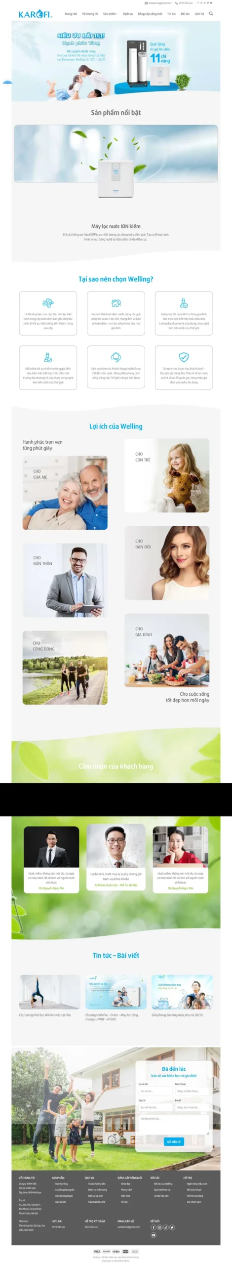 Website Bán Máy Lọc Nước 03 – giao diện website bán máy lọc nước ion kiềm chuyên nghiệp