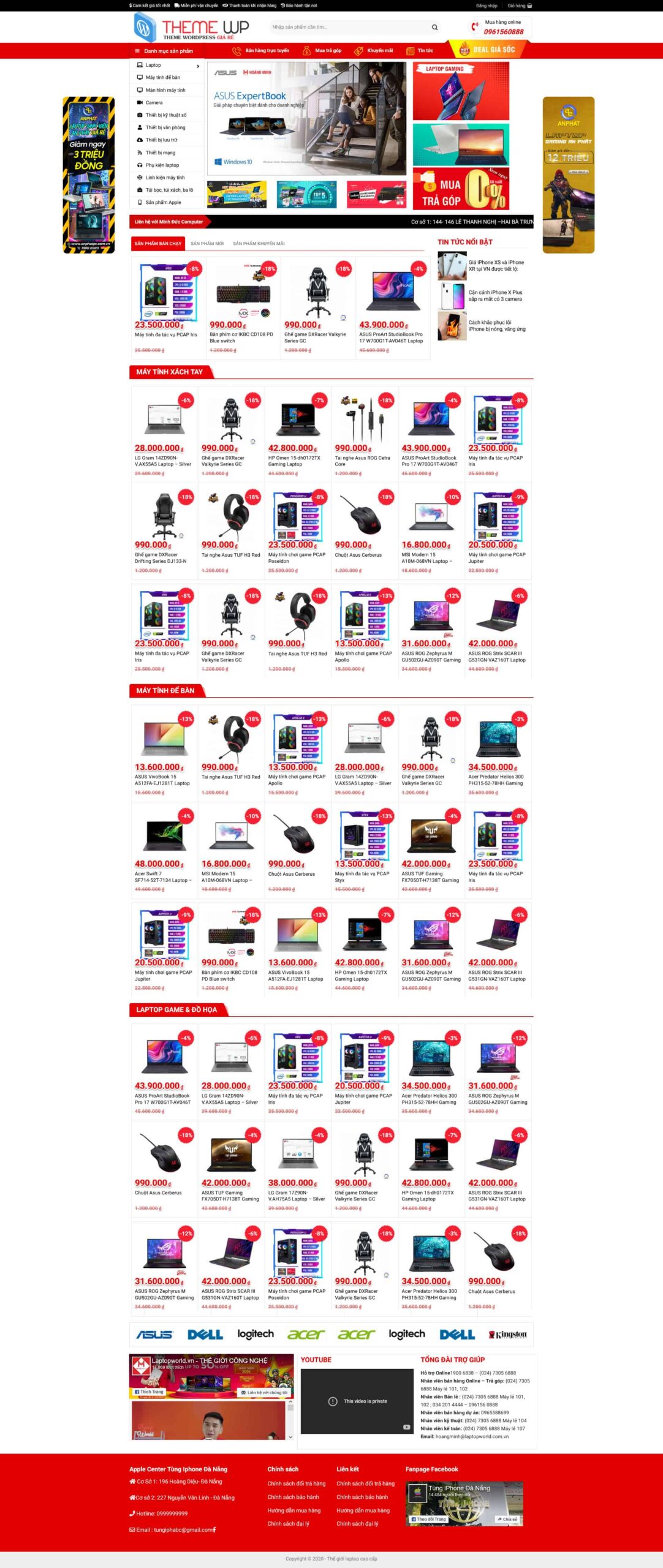 Website Bán Máy Tính 02 giao diện website bán máy tính và laptop chuyên nghiệp