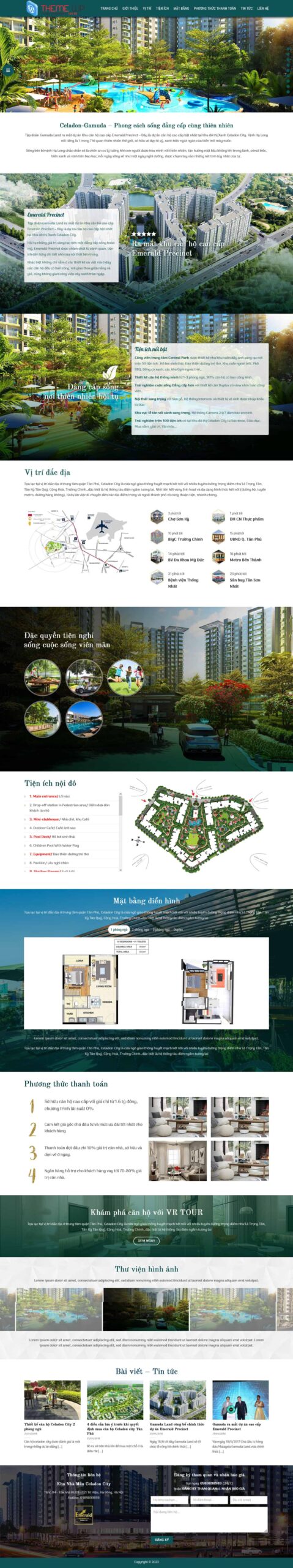 Website Bất Động Sản 02 – giao diện landing page dự án bất động sản cao cấp, hiện đại